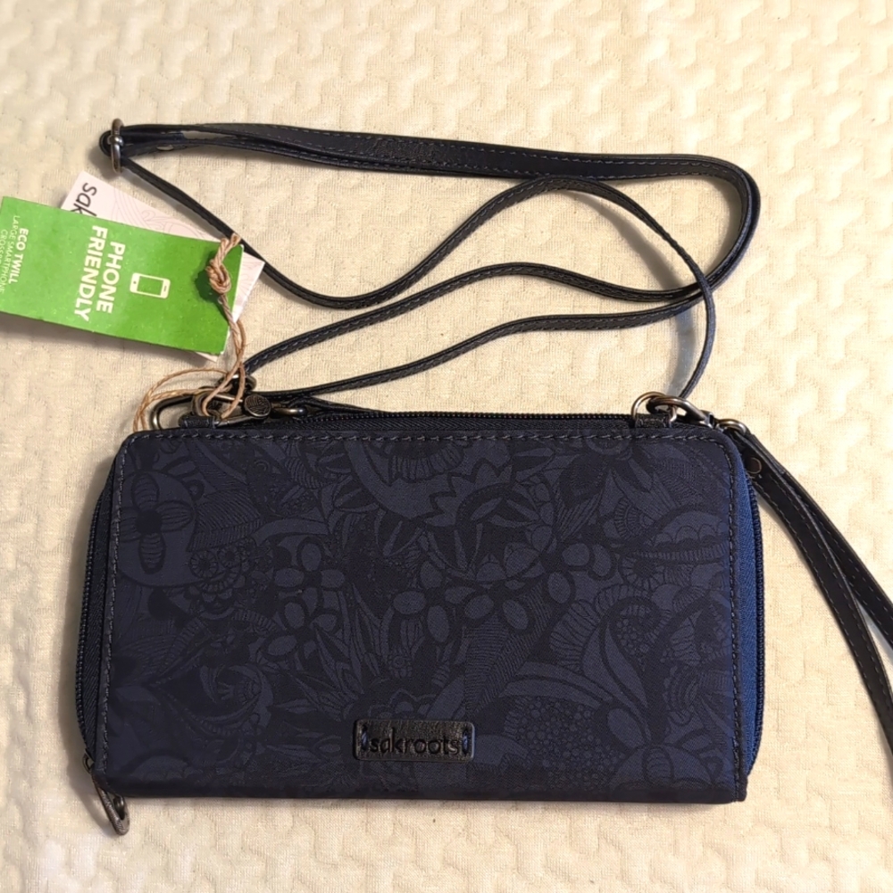 Sakroots Large Smartphone Crossbody NWT Indigo Spirit Tonal Desert